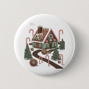 Gingerbrot Cookie Wonderland Button