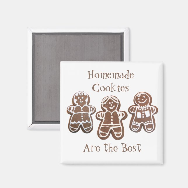 Gingerbrot Cookies Magnet (Vorderseite/Rückseite)