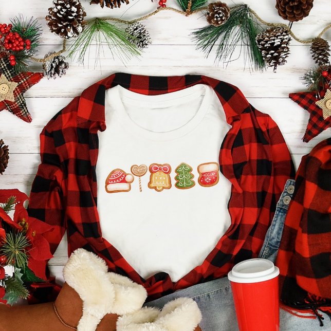 Gingerbrot Festive Trendy Weihnachten T-Shirt (Von Creator hochgeladen)