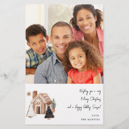 Gingerbrot Haus & Weihnachtskost Hinweis m Flyer