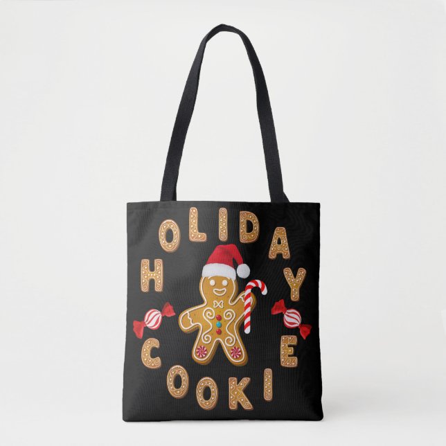 Gingerbrot Holiday Cookie Man Tasche (Vorderseite)