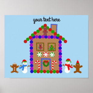 Gingerbrot House #1 Poster