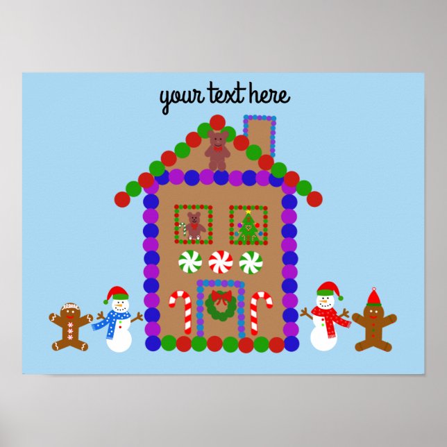 Gingerbrot House #1 Poster (Vorne)