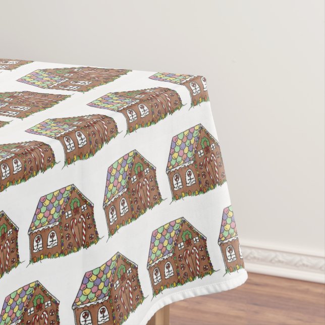 Gingerbrot House Christmas Candy Holiday Sweet Tischdecke (Beispiel)