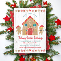 Gingerbrot House Christmas Cookie Exchange Rustika