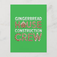 Gingerbrot House Construction Crew Digitale Kunst