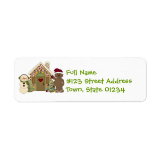 Gingerbrot House Mailing Labels