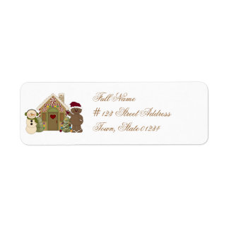 Gingerbrot House Mailing Labels