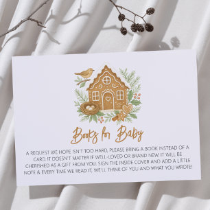 Gingerbrot House Nesting Party Books for Baby Begleitkarte