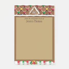 Gingerbrot House Personalisiert Post-it Klebezettel