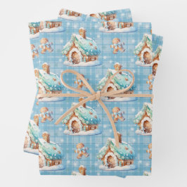 Gingerbrot House Snow Gingerbread Baby Geschenkpapier Set