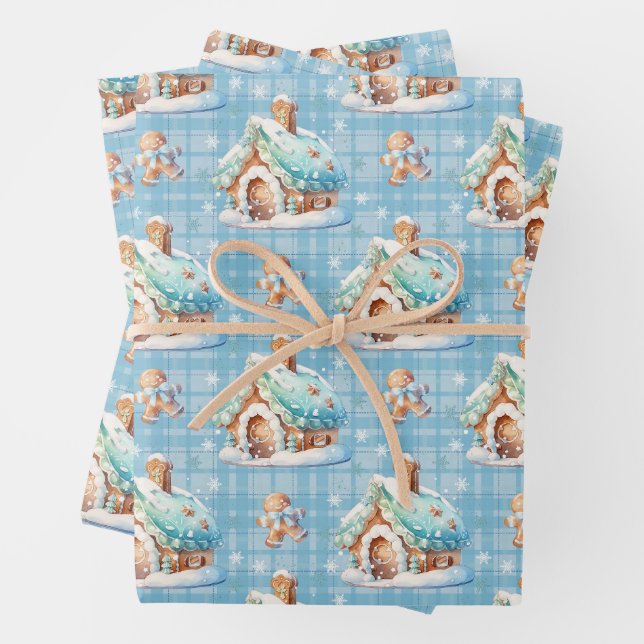 Gingerbrot House Snow Gingerbread Baby Geschenkpapier Set (Beispiel)