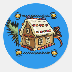 Gingerbrot House Stickers