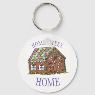 Gingerbrot House Zuhause Sweet Zuhause Weihnachten Schlüsselanhänger