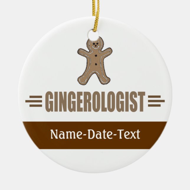 Gingerbrot Keramikornament (Vorne)