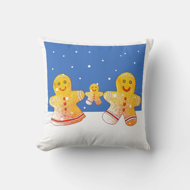 Gingerbrot-Kissen Kissen (Vorderseite)
