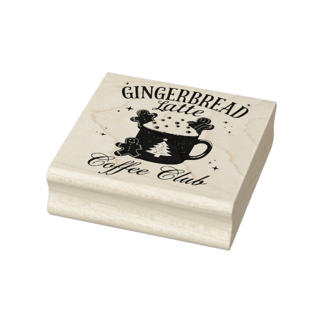 Gingerbrot Latte Coffee Club Gummistempel (Stempel)