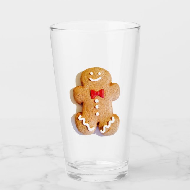 Gingerbrot Man Cookie Holiday 4Stella Glas (Vorderseite)