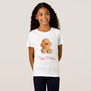 Gingerbrot Man Cookie Holiday Xmas T - Shirt