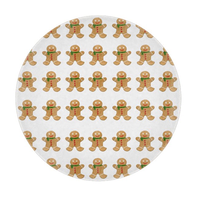 Gingerbrot Man Cutting Board Schneidebrett (Vorderseite)