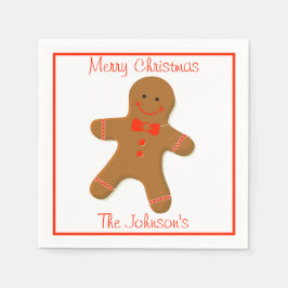 Gingerbrot Man Paper Napkins Serviette