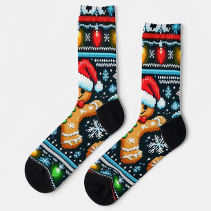 Gingerbrot man Sock Socken