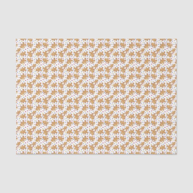 Gingerbrot Man Tissue Paper Seidenpapier (Vorderseite)