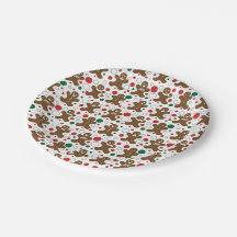 Gingerbrot Men Holiday Pattern