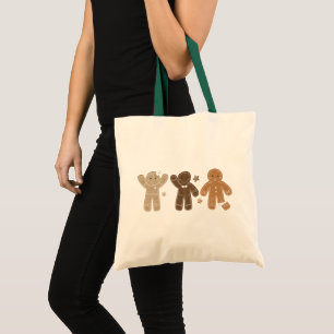 Gingerbrot Men Holiday Tote Bag Tragetasche
