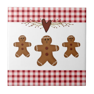 Gingerbrot Men Tile Fliese