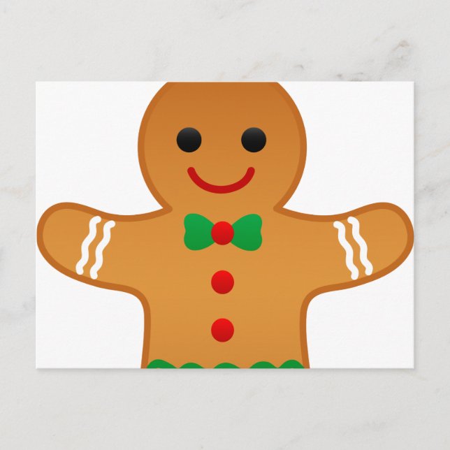 Gingerbrot Postkarte (Vorderseite)