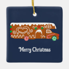 Gingerbrot RV Klasse C Camper Foto Weihnachten Keramikornament