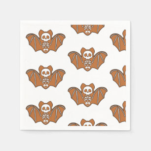 Gingerbrot Skeleton Bat Serviette