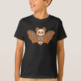 Gingerbrot Skeleton Bat T-Shirt