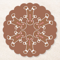 Gingerbrot Snowflake Untersetzer