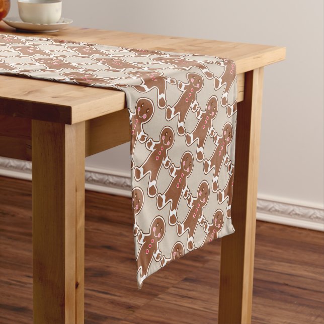 Gingerbrot Table Runner Kurzer Tischläufer (Beispiel)