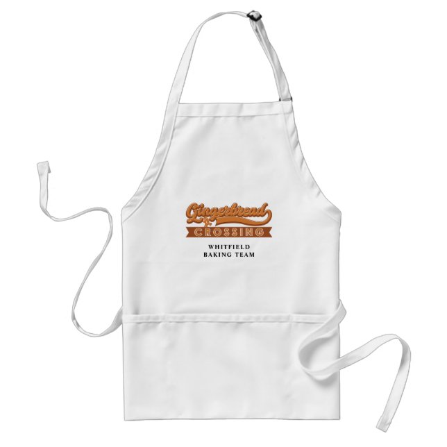 Gingerbrot Überqueren Weihnachtsfeiertag Backteam Schürze (Vorne)