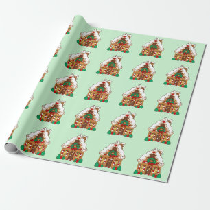 Gingerbrot-Umschlagpapier Geschenkpapier