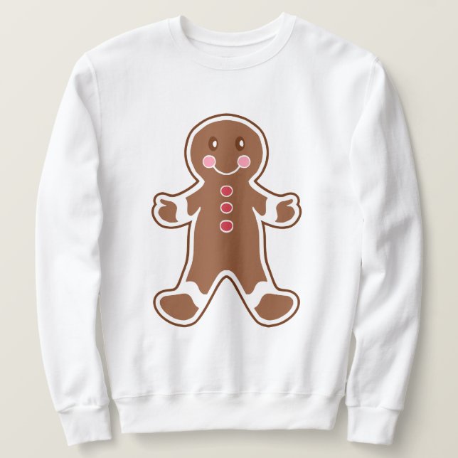 Gingerbrot Weihnachten Sweatshirt (Design vorne)