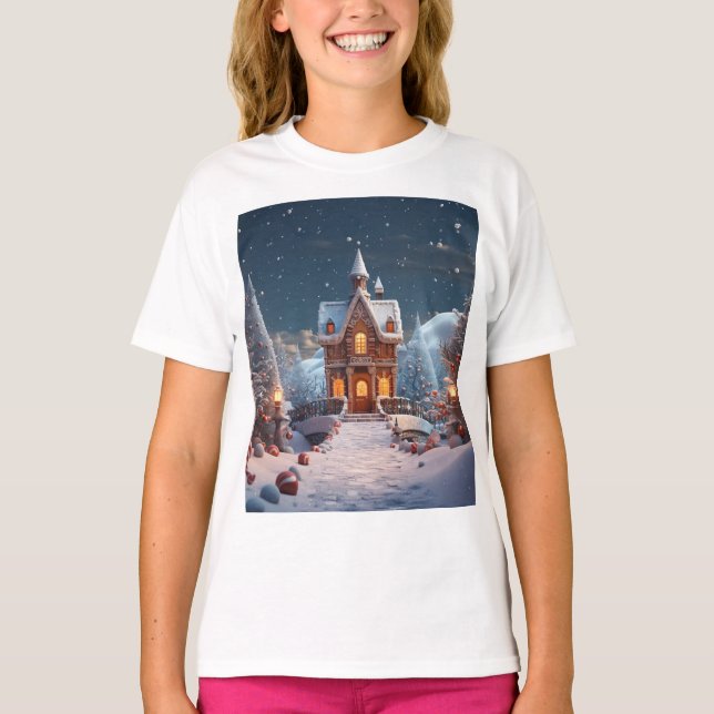 Gingerbrot Weihnachten T-Shirt (Vorderseite)