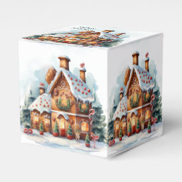 Gingerbrot Weihnachtsfeiertag Geschenkboxen Geschenkschachtel