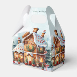 Gingerbrot Weihnachtsfeiertag Geschenkboxen Geschenkschachtel