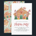 Gingerbrot Weihnachtsfeiertage Party Einladung<br><div class="desc">Laden Sie mit dieser feierlichen Weihnachtsfeier-Party Einladung Ihre Familie und Freunde in Ihr Party ein. Es zeigt eine Aquarellbilder eines Lebkuchenhauses mit roten und grünen Bonbons mit passendem Urlaubsmuster. Die Texte sind für jede Veranstaltung vollständig editierbar. Personalisieren Sie Ihre Daten durch Hinzufügen von Ereignissen, Datum, Uhrzeit, Veranstaltungsort und anderen Details....</div>