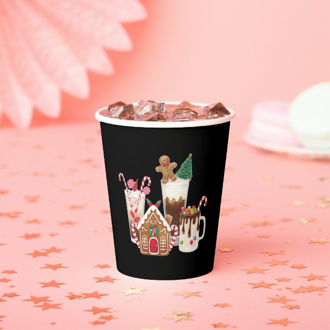 Gingerbrot Weihnachtskaffee Lover Weihnachtsgesche Pappbecher (Insitu)