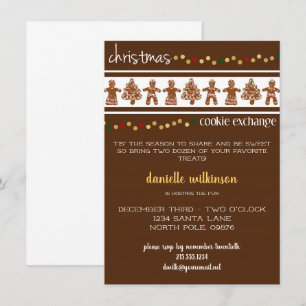 Gingerbrot Weihnachtskochwechsel Einladung