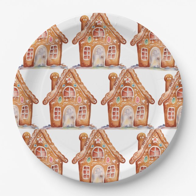 Gingerbrot Wish Pappteller (Vorderseite)