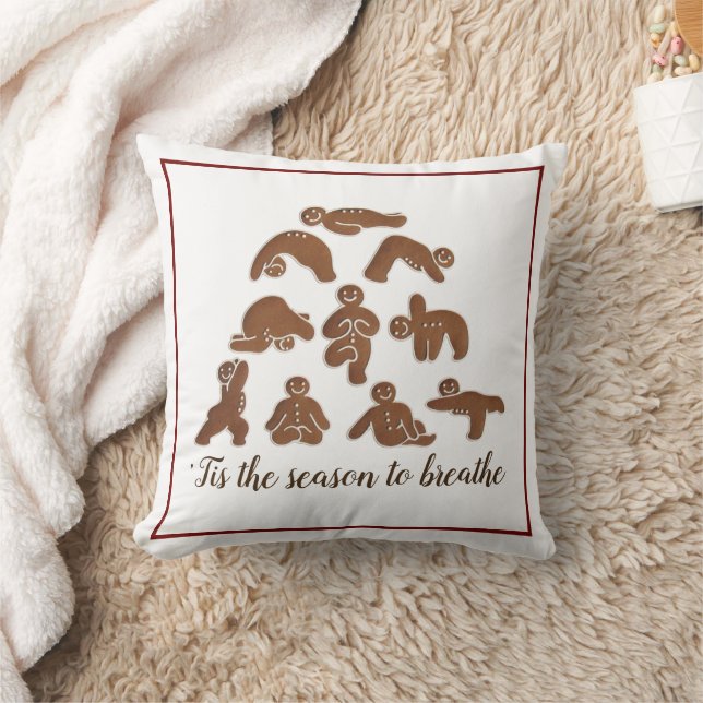 Gingerbrot Yoga-Keuchkissen Kissen (Decke)