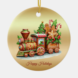 Gingerbrot Züge Holiday Ornament