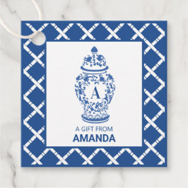 GingerJar & Bamboo | Monogramm A | Gefälligkeitsta Geschenkanhänger