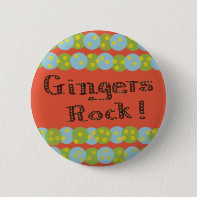 "Gingers Rock !" Badge (Devant)